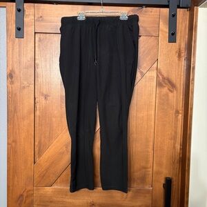 Jockey Black Track Pants with Elastic Waistband and Slim Fit